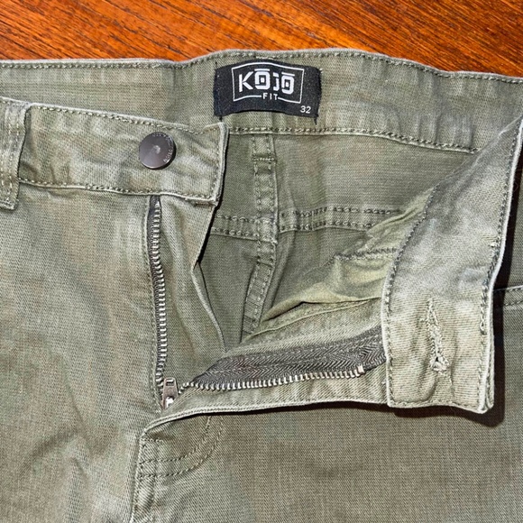 Kojo Fit Super Stretch Jean Green Men's 32" - Picture 2 of 12